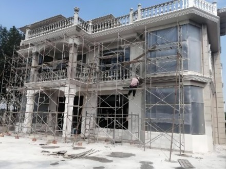 仿石漆施工视频