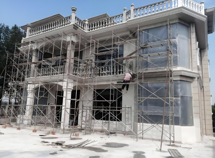 仿石漆施工视频